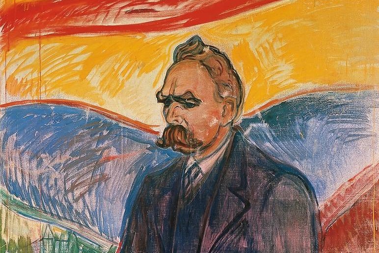 Portrait of Friedrich Nietzsche, detail