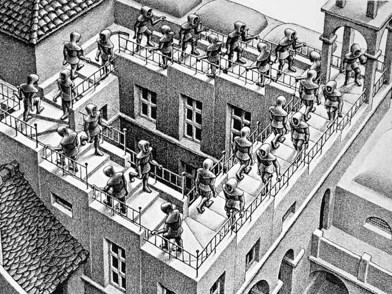 MC Escher, Relativity (1953)